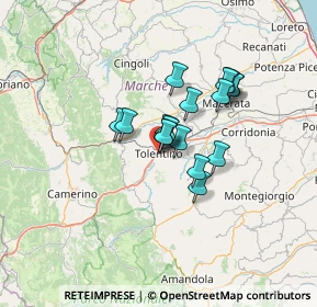 Mappa Via Roma, 62029 Tolentino MC, Italia (9.26235)