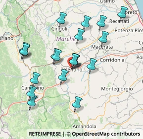 Mappa Via Roma, 62029 Tolentino MC, Italia (15.4455)