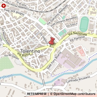Mappa Corso Giuseppe Garibaldi, 70, 62029 Tolentino, Macerata (Marche)