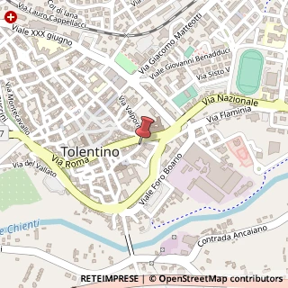 Mappa Via Guglielmo Oberdan, 5, 62029 Tolentino, Macerata (Marche)