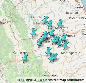 Mappa Traversa Adriana, 62029 Tolentino MC, Italia (10.61278)