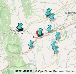 Mappa Traversa Adriana, 62029 Tolentino MC, Italia (6.6915)