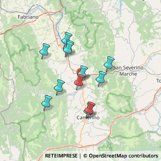 Mappa Strada Provinciale 256 Muccese, 62022 Castelraimondo MC, Italia (6.39333)