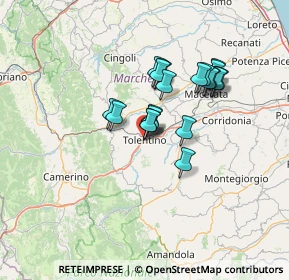 Mappa Piazza della Libertà, 62029 Tolentino MC, Italia (10.8345)