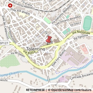 Mappa Corso Giuseppe Garibaldi, 37, 62029 Tolentino MC, Italia, 62029 Tolentino, Macerata (Marche)