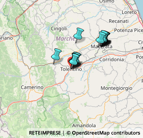 Mappa Via Guglielmo Oberdan, 62029 Tolentino MC, Italia (10.48778)