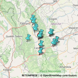 Mappa Via Tagliamento, 62022 Castelraimondo MC, Italia (9.8885)