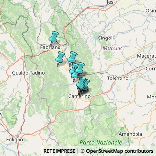 Mappa Via Tagliamento, 62022 Castelraimondo MC, Italia (7.27083)