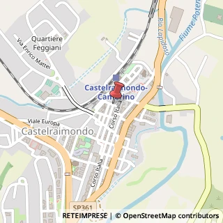 Mappa Via Mazzini, 2, 62022 Castelraimondo, Macerata (Marche)