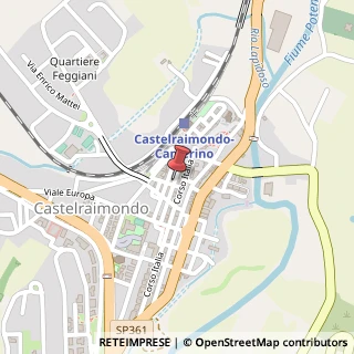 Mappa Via Cesare Battisti, 4, 62022 Castelraimondo, Macerata (Marche)