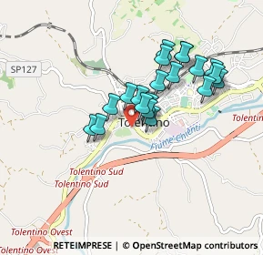 Mappa Via del Vallato, 62029 Tolentino MC, Italia (0.74)