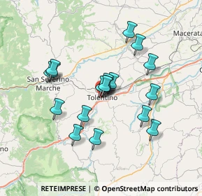 Mappa Via del Vallato, 62029 Tolentino MC, Italia (6.23778)