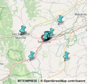 Mappa Via del Vallato, 62029 Tolentino MC, Italia (3.98385)