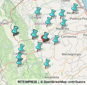 Mappa Via del Vallato, 62029 Tolentino MC, Italia (15.463)