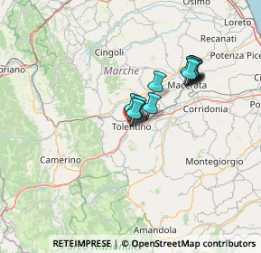 Mappa Via del Vallato, 62029 Tolentino MC, Italia (10.36385)
