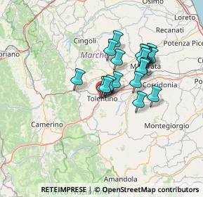 Mappa Via del Vallato, 62029 Tolentino MC, Italia (11.336)