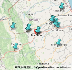 Mappa Via del Vallato, 62029 Tolentino MC, Italia (15.36688)