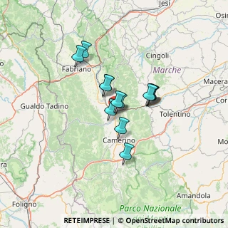 Mappa Via Monte Vettore, 62022 Castelraimondo MC, Italia (9.31615)