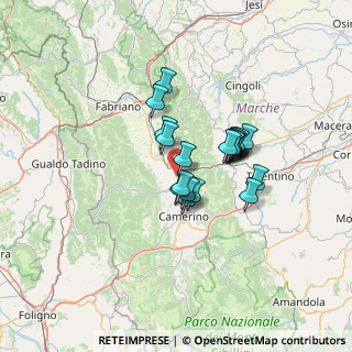 Mappa Via Monte Vettore, 62022 Castelraimondo MC, Italia (9.735)
