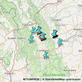 Mappa Via Monte D'Aria, 62022 Castelraimondo MC, Italia (8.234)
