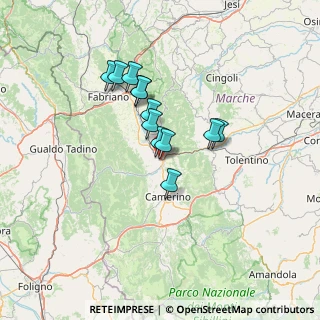 Mappa Via Monte D'Aria, 62022 Castelraimondo MC, Italia (10.44667)