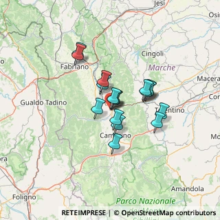 Mappa Via Monte D'Aria, 62022 Castelraimondo MC, Italia (9.63706)