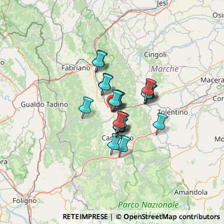 Mappa Via Monte D'Aria, 62022 Castelraimondo MC, Italia (8.8395)