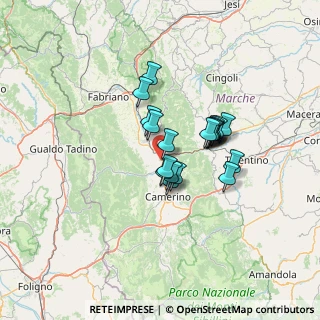Mappa Via Monte D'Aria, 62022 Castelraimondo MC, Italia (9.811)