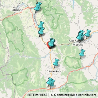 Mappa Via Monte D'Aria, 62022 Castelraimondo MC, Italia (8.305)