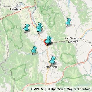 Mappa Via Monte D'Aria, 62022 Castelraimondo MC, Italia (5.54)
