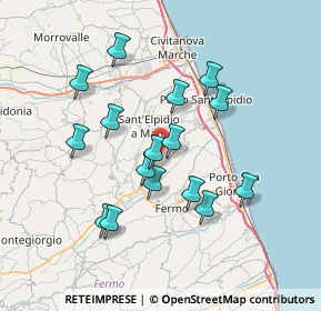 Mappa Strada Calcinara, 63811 Sant'Elpidio a mare FM, Italia (6.77125)