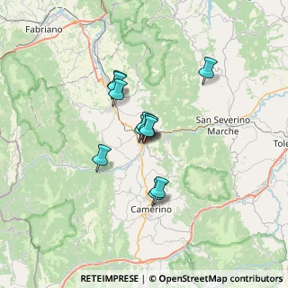 Mappa Via dell'Officina, 62022 Castelraimondo MC, Italia (4.88273)