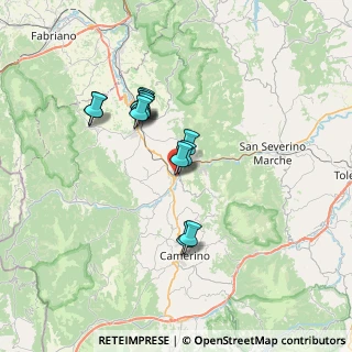 Mappa Via dell'Officina, 62022 Castelraimondo MC, Italia (5.90077)