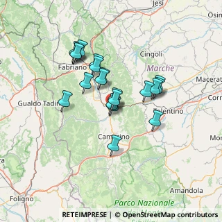 Mappa Via dell'Officina, 62022 Castelraimondo MC, Italia (11.5)