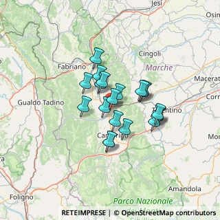 Mappa Via dell'Officina, 62022 Castelraimondo MC, Italia (9.931)