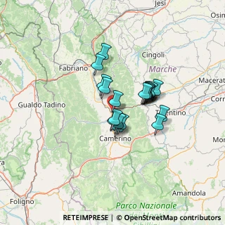 Mappa Via dell'Officina, 62022 Castelraimondo MC, Italia (9.482)