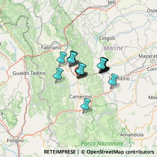 Mappa Via dell'Officina, 62022 Castelraimondo MC, Italia (8.012)