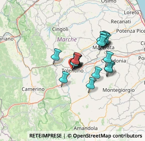 Mappa Vicolo del Triangolo, 62029 Tolentino MC, Italia (10.122)