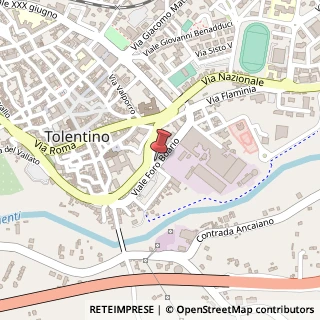 Mappa Via XXV Aprile, 4, 62029 Tolentino, Macerata (Marche)