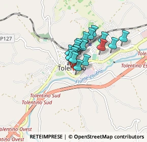 Mappa Via S. Nicola, 62029 Tolentino MC, Italia (0.57294)