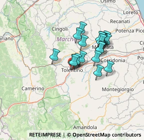 Mappa Via S. Nicola, 62029 Tolentino MC, Italia (11.2055)