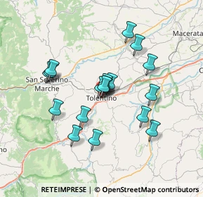 Mappa Via S. Nicola, 62029 Tolentino MC, Italia (6.23278)