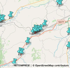 Mappa Via S. Nicola, 62029 Tolentino MC, Italia (5.197)