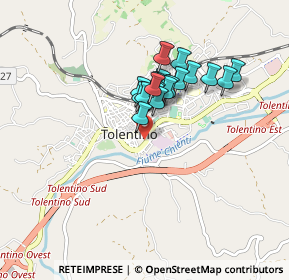 Mappa Borgo Foro Boario, 62029 Tolentino MC, Italia (0.64263)