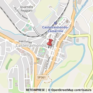 Mappa Viale Europa, 8, 62022 Castelraimondo, Macerata (Marche)