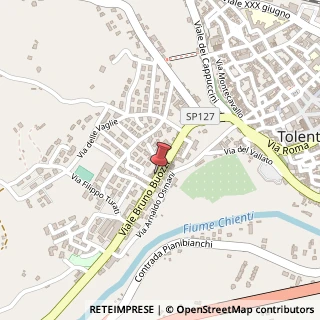 Mappa Viale Bruno Buozzi, 48, 62029 Tolentino, Macerata (Marche)