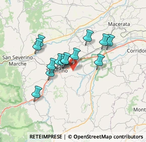 Mappa Contrada Pianarucci, 62029 Tolentino MC, Italia (5.77071)