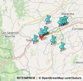 Mappa Contrada Pianarucci, 62029 Tolentino MC, Italia (5.70833)