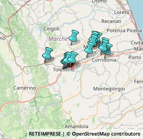 Mappa Contrada Pianarucci, 62029 Tolentino MC, Italia (9.46)