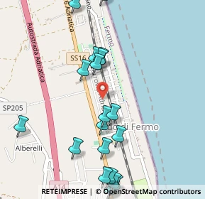 Mappa Via Andreottino Girardi, 63900 Lido di Fermo FM, Italia (0.6205)